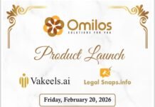 ವಕೀಲ ವೃತ್ತಿಗೆ ಕೃತಕ ಬುದ್ಧಿಮತ್ತೆ: ಒಮಿಲೋಸ್ನಿಂದ ಎ.ಐ ತಂತ್ರಜ್ಞಾನ ಇಂದು ಸಂಜೆ ಅನಾವರಣ